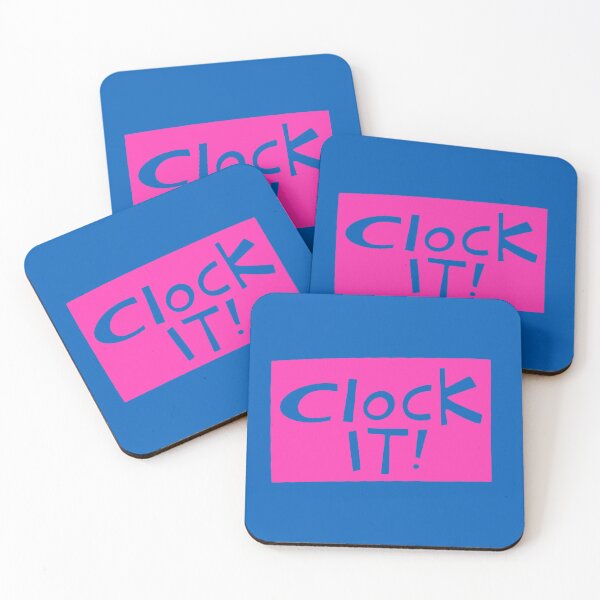 Item preview, Clock it! - doodle pink designed and sold by PickledjoArt.