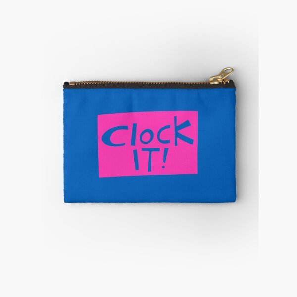 Item preview, Clock it! - doodle pink designed and sold by PickledjoArt.