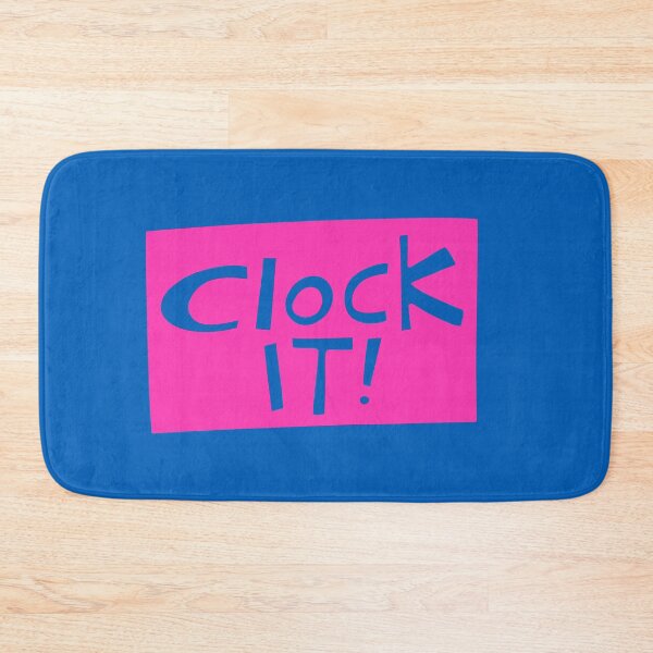 Item preview, Clock it! - doodle pink designed and sold by PickledjoArt.