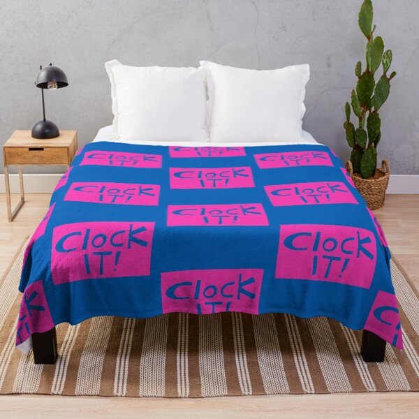 Item preview, Clock it! - doodle pink designed and sold by PickledjoArt.