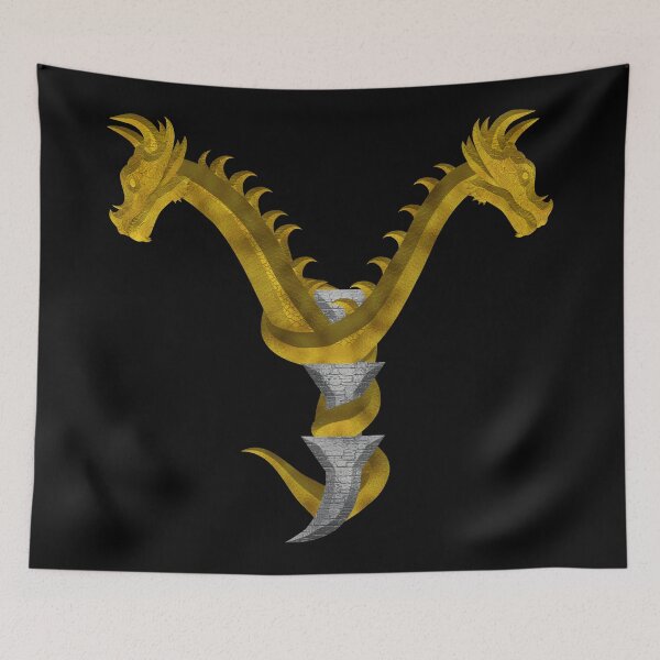 Item preview, Letter  Y  of the Dragonfont Initial Capital Monogram (Dragon and Castle) designed and sold by Swabcraft.