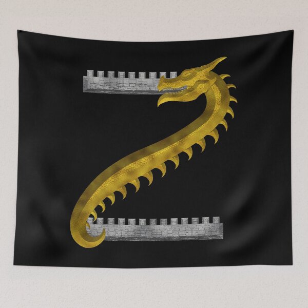 Item preview, Letter  Z  of the Dragonfont Initial Capital Monogram (Dragon and Castle) designed and sold by Swabcraft.
