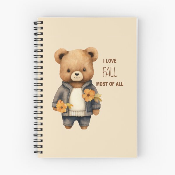 Item preview, Teddy Bear that Loves Fall Most of All designed and sold by MyGraphicDesigns4U.