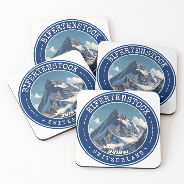 Item preview, Bifertenstock in the Glarus Alps - Switzerland, Vintage Travel Art Circle Emblem designed and sold by MaateoDesign.