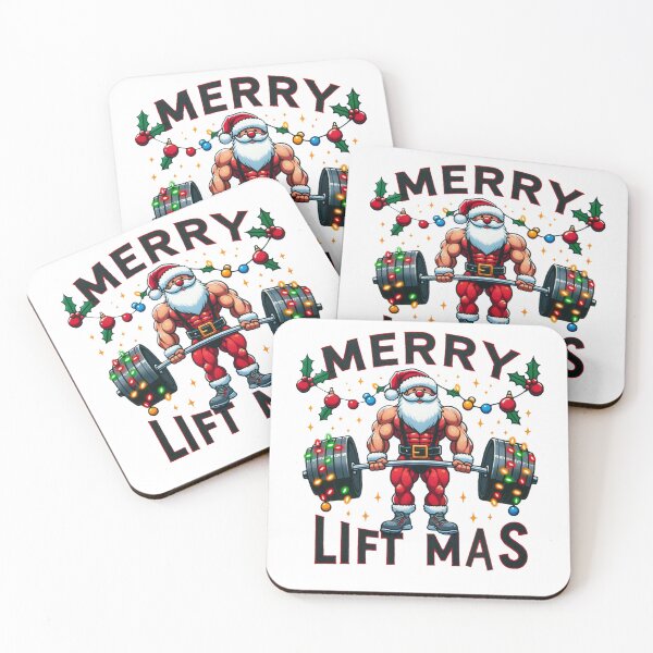 Item preview, Merry Liftmas: Santa Weightlifting designed and sold by Joyful-Park.
