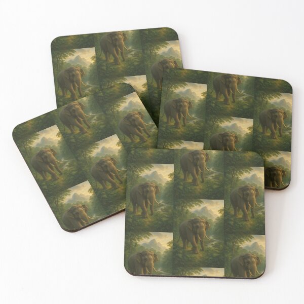 Item preview, Sri Lankan Elephant – Jungle Wildlife Art designed and sold by Ceylon Luxe Collections.