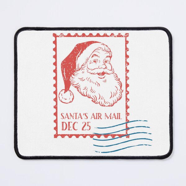 Item preview, Santa’s Air Mail – Vintage North Pole Christmas Postage Stamp Design designed and sold by BrightSeasonsCo.