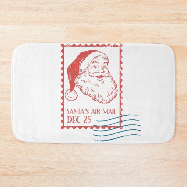 Item preview, Santa’s Air Mail – Vintage North Pole Christmas Postage Stamp Design designed and sold by BrightSeasonsCo.