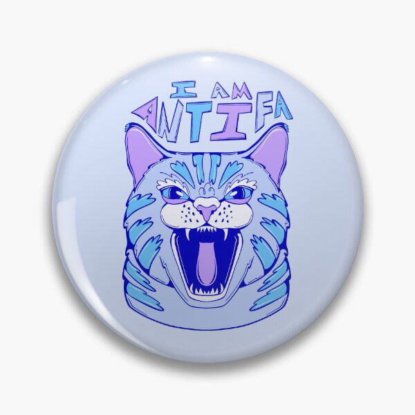 Item preview, imam antifa - feisty cat anti fascism 2 designed and sold by crestfallenmermaid.