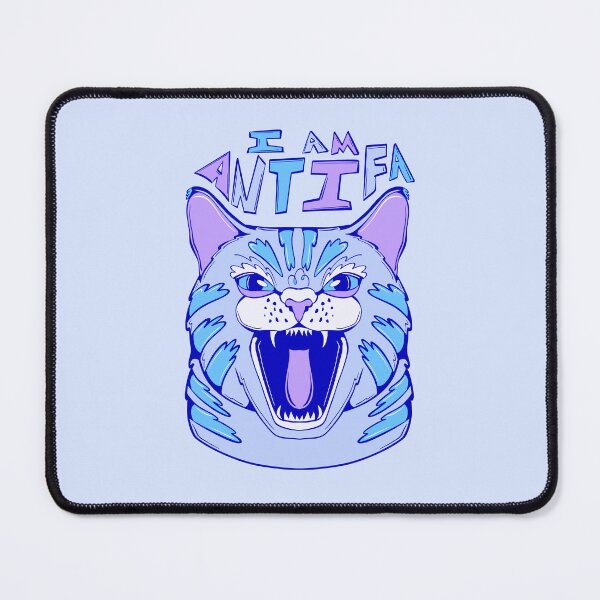 Item preview, imam antifa - feisty cat anti fascism 2 designed and sold by crestfallenmermaid.