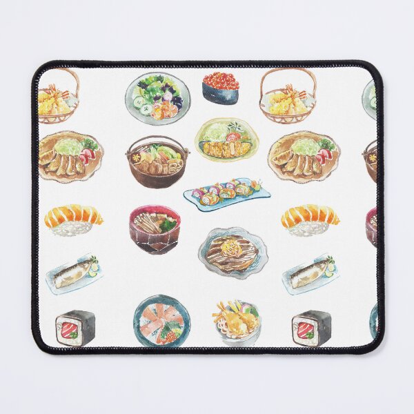 Item preview, Yummy Japan,A delightful collection of Japanese cuisine! Which one of these watercolor dishes is your favorite? designed and sold by meowmellowstore.
