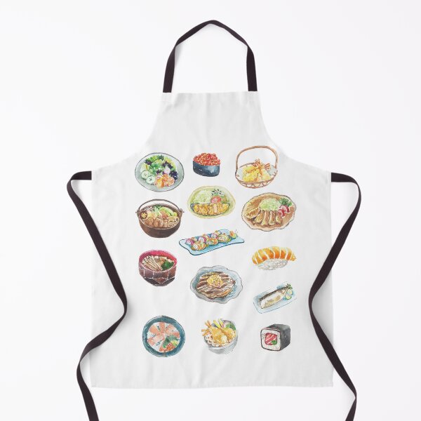 Item preview, Yummy Japan,A delightful collection of Japanese cuisine! Which one of these watercolor dishes is your favorite? designed and sold by meowmellowstore.
