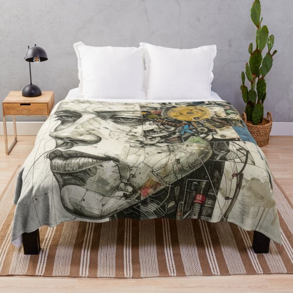 Item preview, Human After All – Futuristic Robot Portrait in Fine Art Style designed and sold by drawbey.