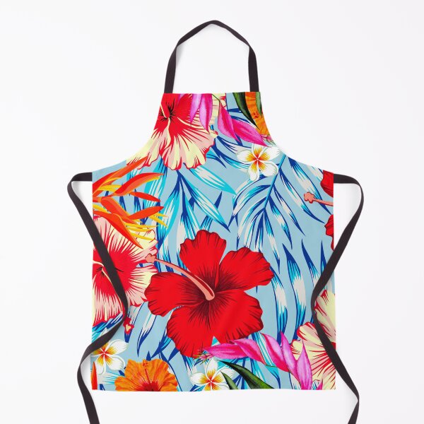 Item preview, Tropical hibiscus floral pattern, designed and sold by BuxomBabe21.