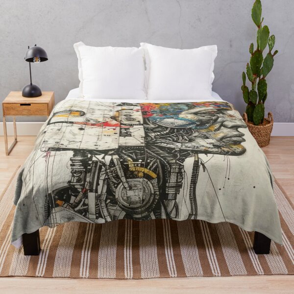 Item preview, Human After All – Futuristic Robot Portrait in Fine Art Style designed and sold by drawbey.
