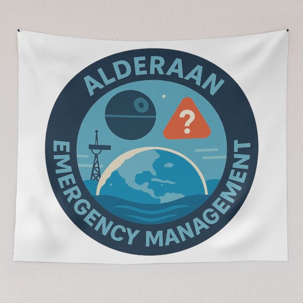 Item preview, Alderaan Emergency Management Badge designed and sold by UnitedVinyl.