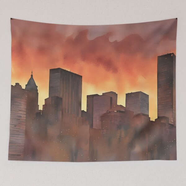 Item preview, Fire in the Sky designed and sold by RCWatercolours.
