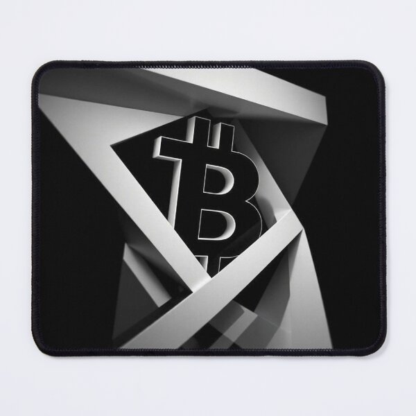 Item preview, Bitcoin Spiral Op Art Black and White Design designed and sold by Benito Del Ray.