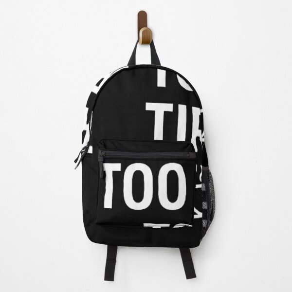 Item preview, Low battery mood design – white – Simple everyday humor – Too tired to be tired designed and sold by DebuggedDressed.