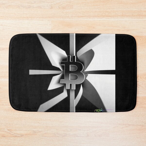 Item preview, Bitcoin Spiral Op Art Black and White Design Modern Crypto Abstract Style designed and sold by Benito Del Ray.