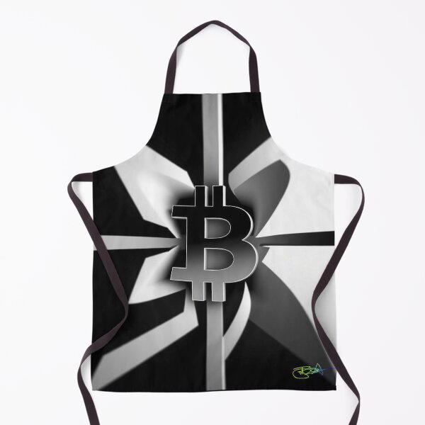 Item preview, Bitcoin Spiral Op Art Black and White Design Modern Crypto Abstract Style designed and sold by Benito Del Ray.