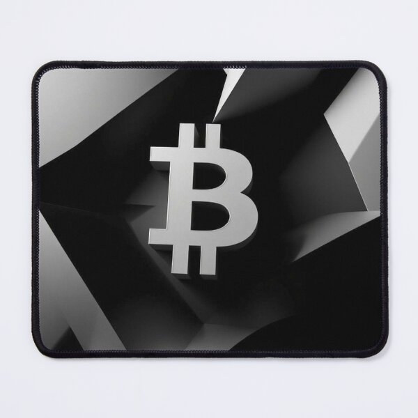 Item preview, Bitcoin Balance Op Art Black and White | Geometric Crypto Abstract designed and sold by Benito Del Ray.