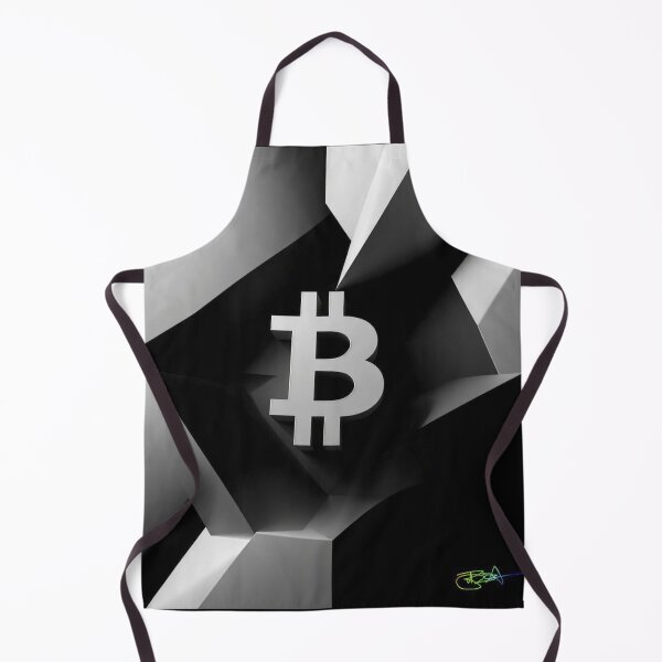 Item preview, Bitcoin Balance Op Art Black and White | Geometric Crypto Abstract designed and sold by Benito Del Ray.