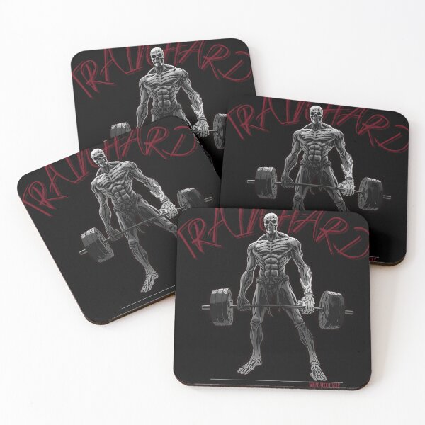 Item preview, TrainHard Co. Skeleton Deadlift Power Gym T-Shirt designed and sold by TrainHardCo.