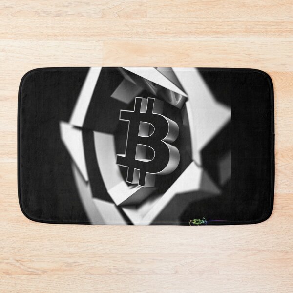 Item preview, Bitcoin Motion Illusion Op Art Black and White - Futuristic Crypto Design designed and sold by Benito Del Ray.