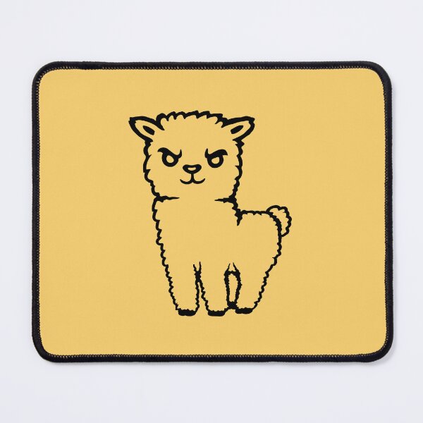 Item preview, Llama Angry Grumpy Animal Cartoon Drawing Alpaca designed and sold by shirt-o-mat.