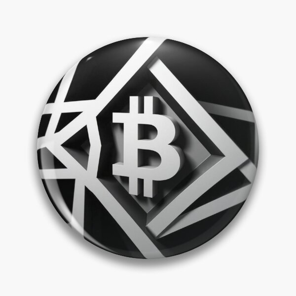 Item preview, Bitcoin Grid Optical Illusion Black and White | Modern Crypto Design designed and sold by Benito Del Ray.