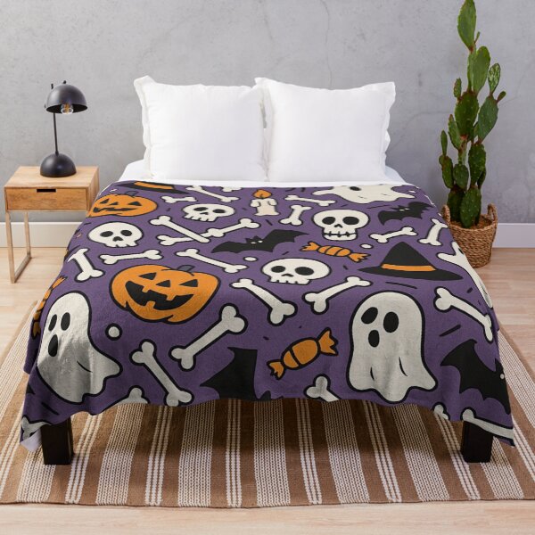 Item preview, Fun Halloween Bones All Over Print Pattern designed and sold by getpressedshirt.