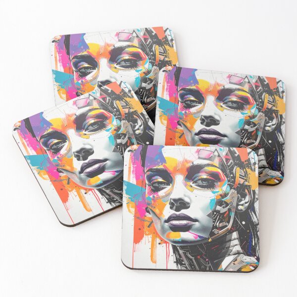 Item preview, Human After All – Futuristic Robot Portrait in Fine Art Style designed and sold by drawbey.