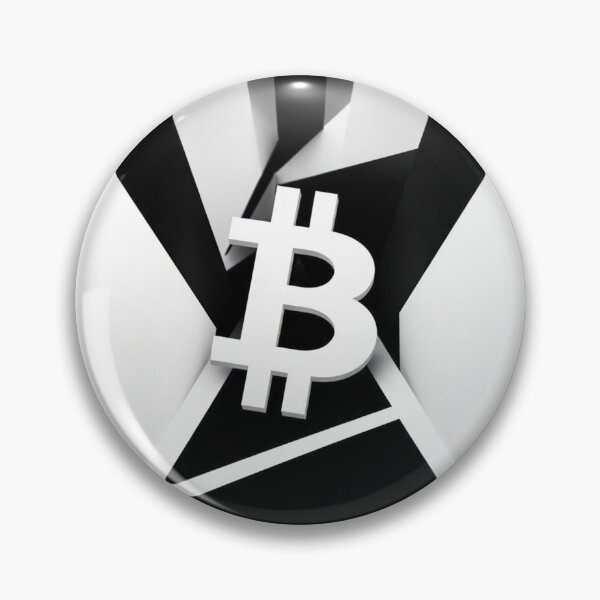 Item preview, Bitcoin Burst Op Art Black and White - Abstract Crypto Illusion designed and sold by Benito Del Ray.