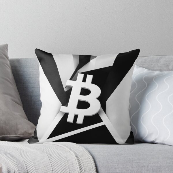 Item preview, Bitcoin Burst Op Art Black and White - Abstract Crypto Illusion designed and sold by Benito Del Ray.