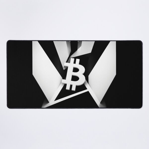 Item preview, Bitcoin Burst Op Art Black and White - Abstract Crypto Illusion designed and sold by Benito Del Ray.