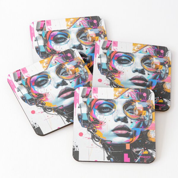 Item preview, Human After All – Futuristic Robot Portrait in Fine Art Style designed and sold by drawbey.