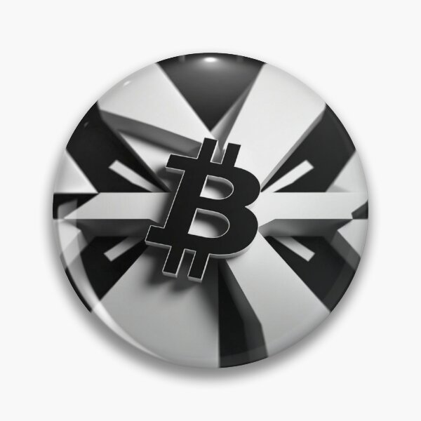 Item preview, Bitcoin Vortex Op Art Black and White - Abstract Crypto Illusion designed and sold by Benito Del Ray.