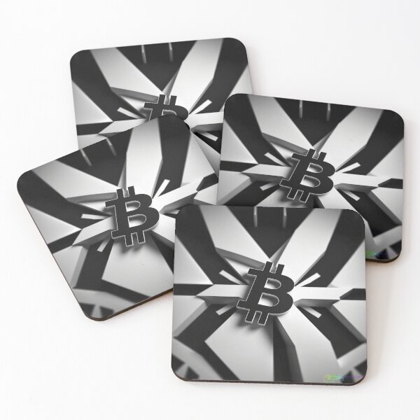 Item preview, Bitcoin Vortex Op Art Black and White - Abstract Crypto Illusion designed and sold by Benito Del Ray.