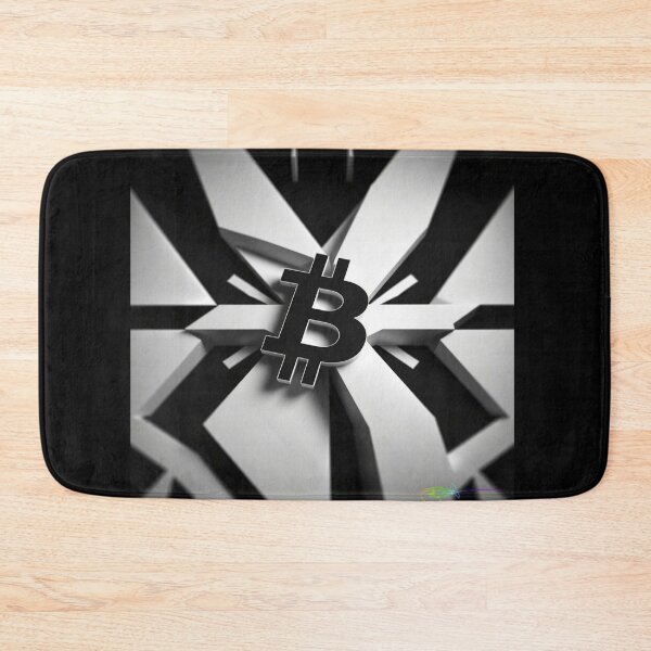 Item preview, Bitcoin Vortex Op Art Black and White - Abstract Crypto Illusion designed and sold by Benito Del Ray.