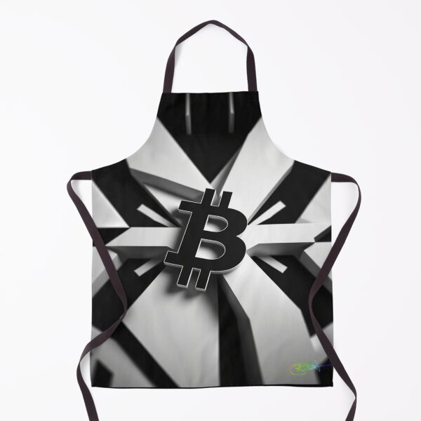 Item preview, Bitcoin Vortex Op Art Black and White - Abstract Crypto Illusion designed and sold by Benito Del Ray.
