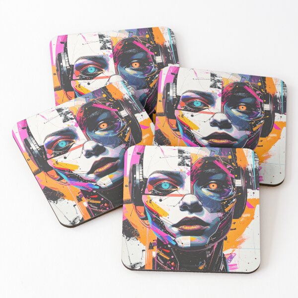 Item preview, Human After All – Futuristic Robot Portrait in Fine Art Style designed and sold by drawbey.