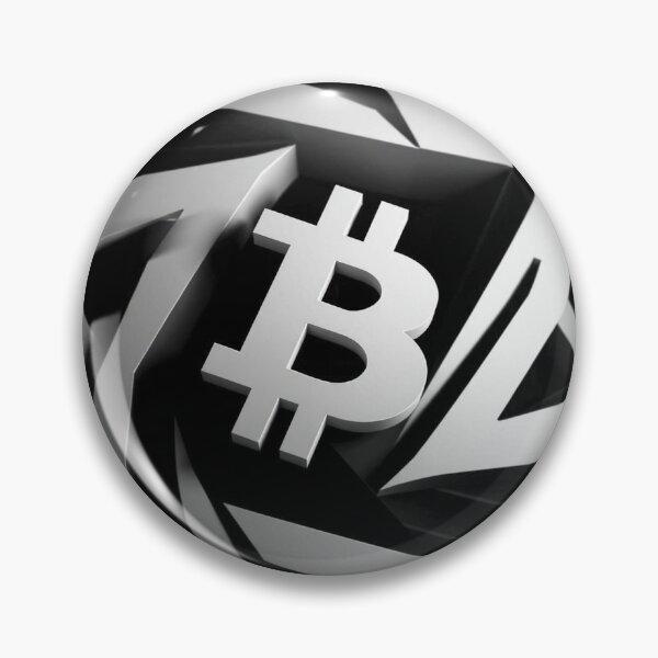 Item preview, Bitcoin Shatter Black and White Op Art - Abstract Crypto Design designed and sold by Benito Del Ray.