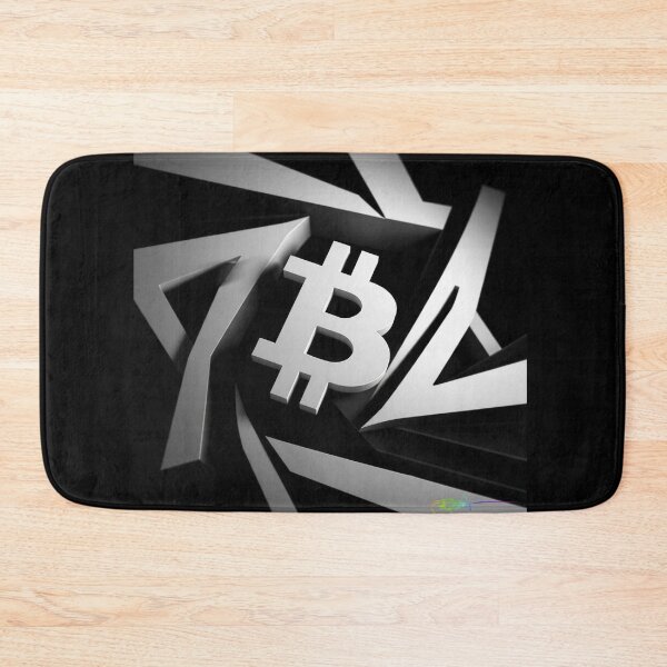 Item preview, Bitcoin Shatter Black and White Op Art - Abstract Crypto Design designed and sold by Benito Del Ray.
