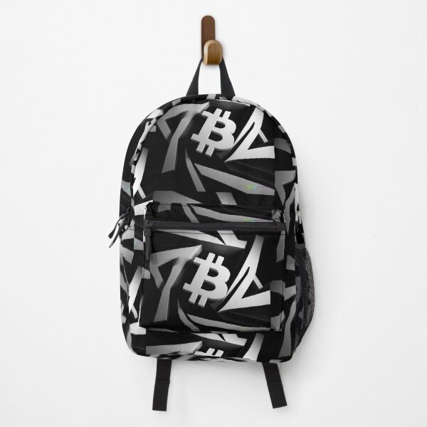 Item preview, Bitcoin Shatter Black and White Op Art - Abstract Crypto Design designed and sold by Benito Del Ray.