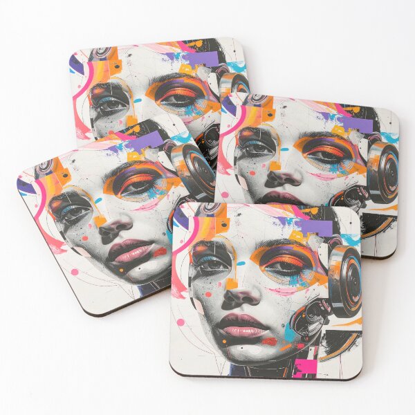 Item preview, Human After All – Futuristic Robot Portrait in Fine Art Style designed and sold by drawbey.