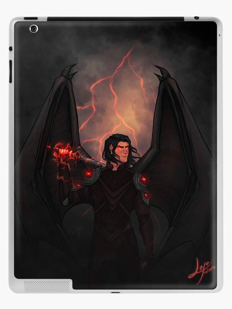 Elain Archeron and Azriel The Shadowsinger from Acotar iPad Case & Skin by  Bookhemisferium