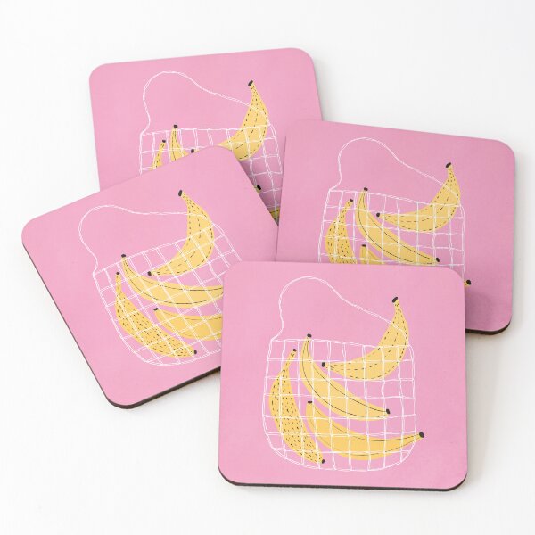 Item preview, Bananas in a Mesh Bag — Modern Pop Art Poster designed and sold by JanaMamao.