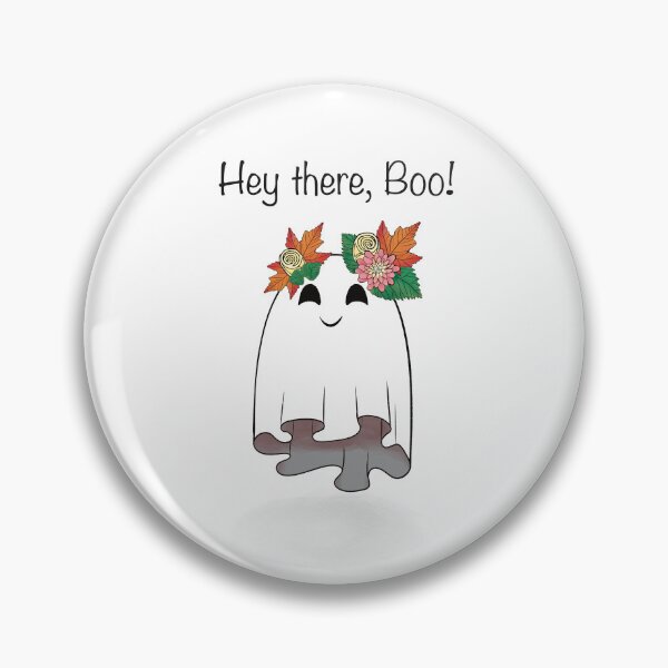 Item preview, Hey There Boo! Cute Floral Ghost designed and sold by HydrangeaDelMar.
