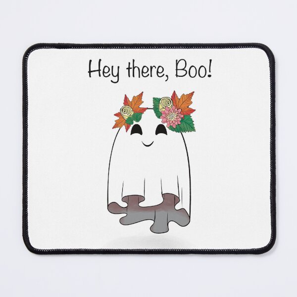 Item preview, Hey There Boo! Cute Floral Ghost designed and sold by HydrangeaDelMar.